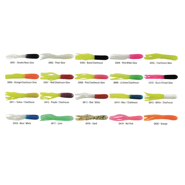 Grizzly Jig Company 1.5" Glow Lit'l Hustlers