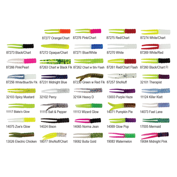 Jig Color Chart - Pro-Tec Powder Paint at Simply Crappie.comYour one  stop source for all your crappie fishing needs!