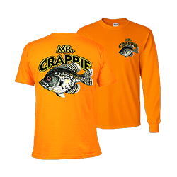 Mr. Crappie Throw Back Orange T-Shirt