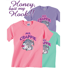 Ms. Crappie Honey Bait My Hook Short Sleeve Tee