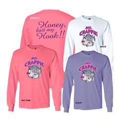 Ms. Crappie Honey Bait My Hook Long Sleeve Tee