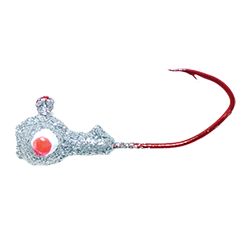 Grizzly Jig Company - Red Sickle Hooks with Painted Heads